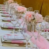 Décoration de table rose Poulet & Co